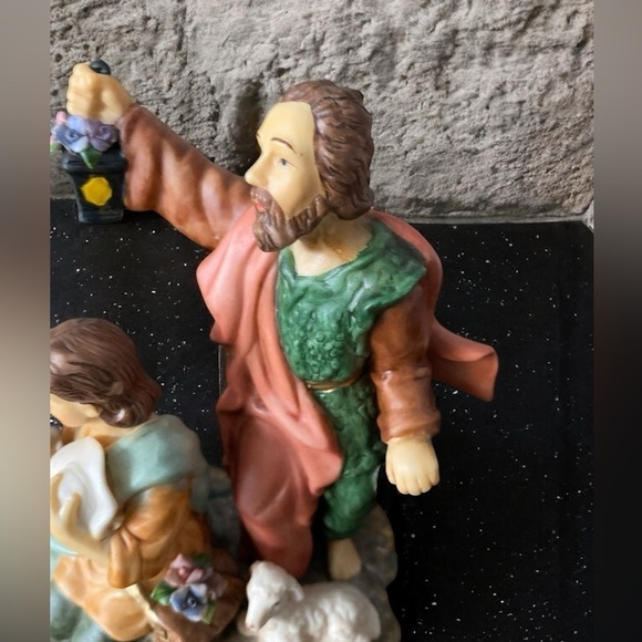 ๐ VINTAGE Porcelain Christmas Nativity HOLIDAY Treasures Blessed Holiday - Picture 9 of 14